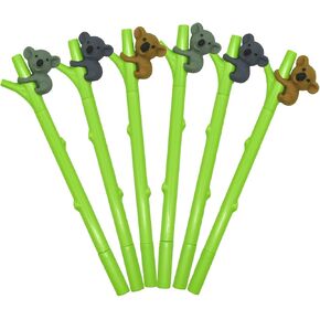 9 PCS Cute Koala Pens Novelty Animal Pens Koala Gel Pens Kawaii Gel Pens 0.5 mm For School Party Birthday Christmas Office
