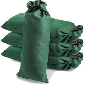Yopay 4 Pack Randbags للفيضانات ، أكياس رملية قابلة لإعادة الاستخدام في مياه الفيضان ، 27 "X11" ، أكياس رمل الرياح المطر