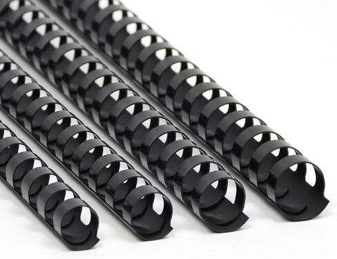 CR21-12141618BK Binding Combs Plastic 21 Ring 25-145 Sheet Capacity, Max Binding A4 Size Paper, 1/2in. 9/16in, 5/8in, 11/16in Black Multi-Size Pack of 80 in Saudi Arabia