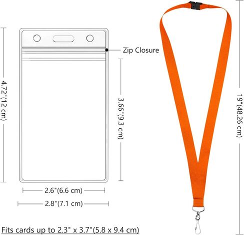 12 Pack Blue Breakaway Lanyards with Waterproof Badge Holders, Metal Hook, Polyester Neck Straps for ID Cards, Events, Office, and Schools in Saudi Arabia
