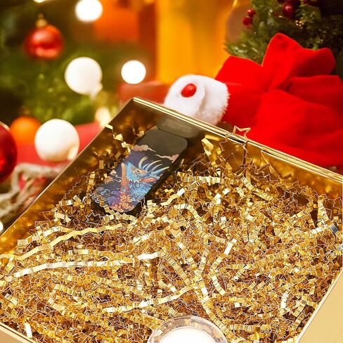 HAPPY POTATO 0.5 LB White Shredded Paper for Gift Baskets, Crinkle Cut Paper Shred Filler, Crinkle Paper for Gift Wrapping in Saudi Arabia