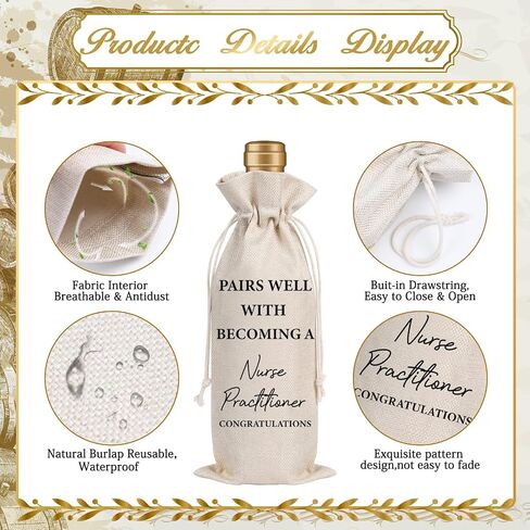 Wxiben Godfather Proposal Gifts Wine Bag Godfather Gifts from Godchild Pairs Well With Becoming the Godfather Wine Bags Appreciation Christening Baptism Gift For Godparent God Father Uncle in Kuwait