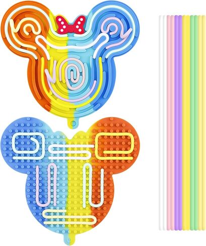 Sensory Activity Board: Silicone Fidget Toy for Kids & Adults | Stress Anxiety Relief, Calming ADHD & Autism | Sensory Toys Silent No Mess Focus with 12 Strings | Ages 3+ in Saudi Arabia