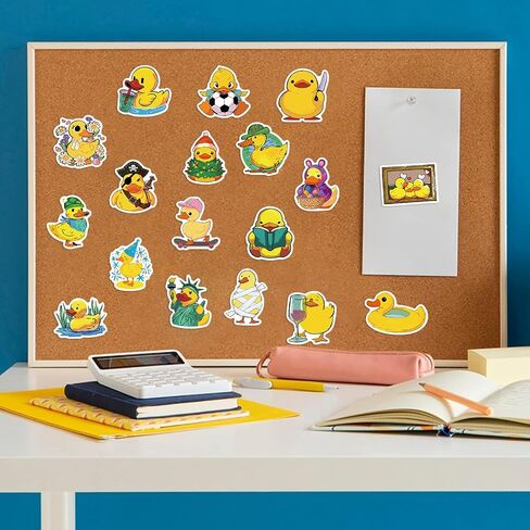 Duck Stickers, Duck Stickers for Kids, 50PCS Waterproof Stickers for Water Bottles,Laptop, Birthday Party Supplies in Saudi Arabia