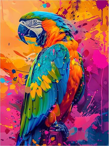 TZTTZT Diamond Art Kits for Adults, Feathered Wolf in Window Round 5D Diamond Painting Kits for Adults Beginners, Frameless Diamond Painting Craft Paint by Diamonds for Home Wall Decor 12x16 Inch in Saudi Arabia