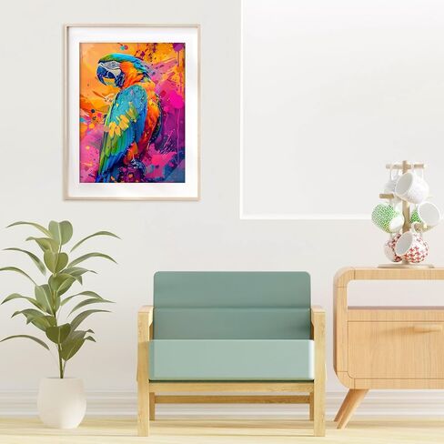TZTTZT Diamond Art Kits for Adults, Feathered Wolf in Window Round 5D Diamond Painting Kits for Adults Beginners, Frameless Diamond Painting Craft Paint by Diamonds for Home Wall Decor 12x16 Inch in Saudi Arabia