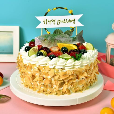 2 بيس كيك صيد الكعكة توبيخ صيد الأسماك ديكورات السمك عيد ميلاد ديكورات الأسماك الكعكة أعلى لزخارف حفلة عيد الميلاد in Kuwait