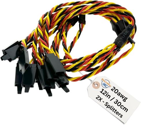 Backbayrc - 6in 20awg Universal Servo 2x / 3x Flitter - 5 Pack in Kuwait
