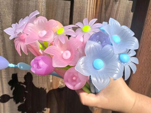YYaaloa 20PCS Color Changing Flower Pens Novely Fun Gel Ink Pen 10 styles Bulk for Birthday Party Favors School Classroom Office Girls Presents (20pcs mixed) in Kuwait