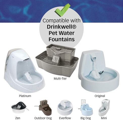 Premium Charcoal Filters for PetSafe Drinkwell Fountains, Pack of 10 in Kuwait