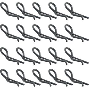 RC Body Clips 45-Degree Angle Springy Pins for All 1/8 Scale & Traxxas TRX4 1/10 Slash VXL Rustler Stampede Car Crawler Truck Buggy Drift Touring (50-Pack)