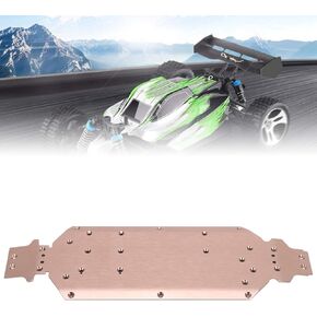 RC Car Chassis, RC Car Bottom Chassis Plate Aluminum Alloy Upgrade Accessory Fit for WLtoys 124019 Remote Control Car 1/10 Rock Crawler Frame