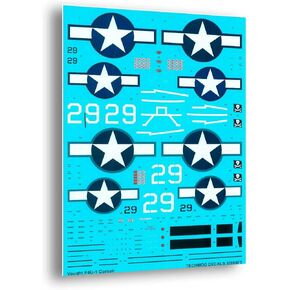 32008 1/32 VIGUED F4U-1A CORSAIR 1944 Aircraft REAT DECAL WWII