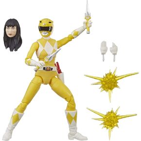 Power Rangers Lightning Collection 6-Inch Mighty Morphin Yellow Ranger Collectible Action Figure Toy with Accessories