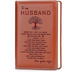 Husband Gifts from Wife To My Husband Leather Journal Notebook Husband Birthday Gift Ideas Anniversary Wedding Gifts for Husband (To My Husband)