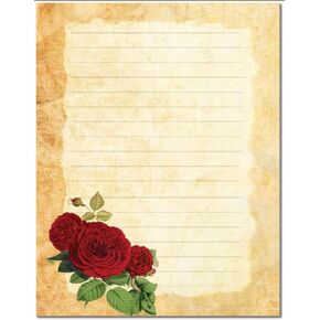 Antique Roses Letterhead Laser & Inkjet Printer Paper, 25 pack