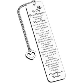 Sentimental Gifts for Granddaughter from Grandmom Inspirational Granddaughter Gifts from Grandma Grandpa Birthday Graduation Gifts for Granddaughter Easter Basket Stuffers for Girls Teen Girl