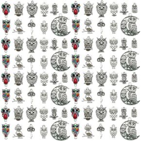 Youdiyla 96Pieces Cat Series Antique Silver Pendant Jewelry Making DIY Keychain Earrings Pendant Various Design Charms for Jewelry Making Bracelets Necklace (SN440) in Kuwait