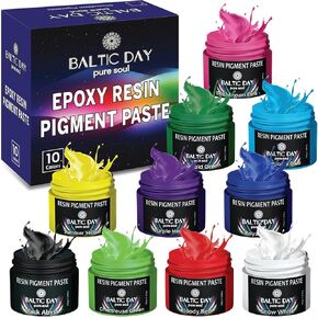 30 Pigment Paste for Epoxy Resin - Epoxy Resin Pigment Paste Set - Resin Paste Pigment - Resin Color Pigment Paste | Epoxy, Resin Art Paste | Opaque Resin Paste - Mica Powder Paste - Nr2
