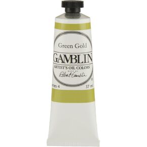 Gamblin Artist Oil Color - Green Gold 37 ml Tube