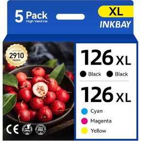 252XL حبر خرطوشة عالية السعة كومبو 5 استبدال حزمة EPSON 252XL 252 T252 T252XL الحبر القوى العام