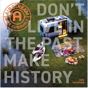 TF PUBLISHING 2025 Airstream: Live Riveted Wall Calendar | Large Grids for Appointments and Scheduling | Vertical Monthly Wall Calendar 2025 | Premium Matte Paper | 12" x 12"