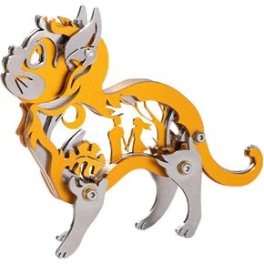 Menaimpk 3D Metal Puzzle للبالغين ، مجموعة طراز المعادن ثلاثية الأبعاد الميكانيكية ، لغز دعابة دماغية DIY ، مناسبة لألعاب Home Decor Art Craft (Monkey)