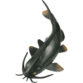 Gadpiparty Fake Model Plastic Fish Toy Artificial Figurines Imitated Ornament for Home Decoration, Brown