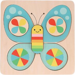 Petit Collage Little Butterfly Chunky Wood Puzzle