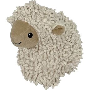 Pet Lou Dat Emaning Nubby Plush Dog Toys مع صرير وورق مترجع في الحجم متعدد الحجم (لحم لامع ، 8 بوصات)