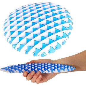 Toyland® 10cm (4") Worm Fidget Toy - Blue & White Two Tone Design - Sensory Toys