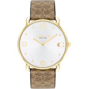 Coach Elliot Women's Watch - 2H Quartz Watch with Signature C Canvas Strap - Water Resistant 3 ATM/30 Meters - Trendy Minimalist Design for Everyday Wear - 36mm in Saudi Arabia
