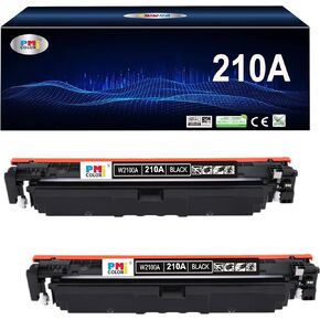 2 Pack Replacement for HP 210A Black Toner Cartridge W2100A Replacement for Color MFP 4301fdw 4301fdn Pro 4201dw 4201dn Series Printer Ink (‎2 Pack)
