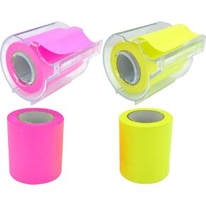 4A Roll Sticky Notes,Full Adhesive,Width x Length 2 x 315 Inches,Neon Assorted,Self-Stick Notes,4 Refill Rolls,4A PSS 9-1 Refill