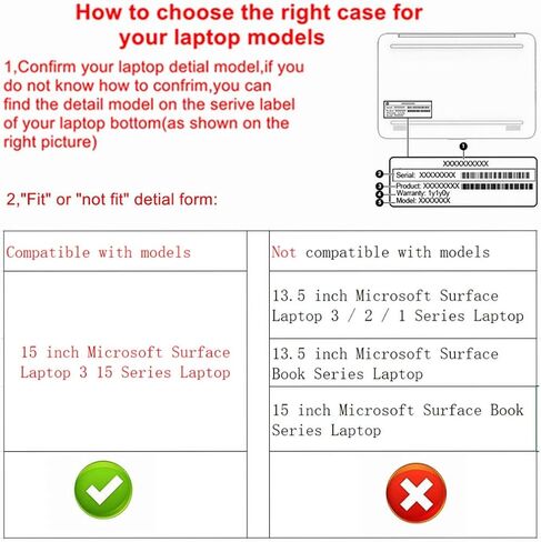Alapmk Protective Case for Microsoft Surface Laptop 6 15/Surface Laptop 5 15/Surface Laptop 4 15/Surface Laptop 3 15[Not fit Surface Laptop 7 15 and Surface Laptop 13.5/12.4],Starry Night in Kuwait