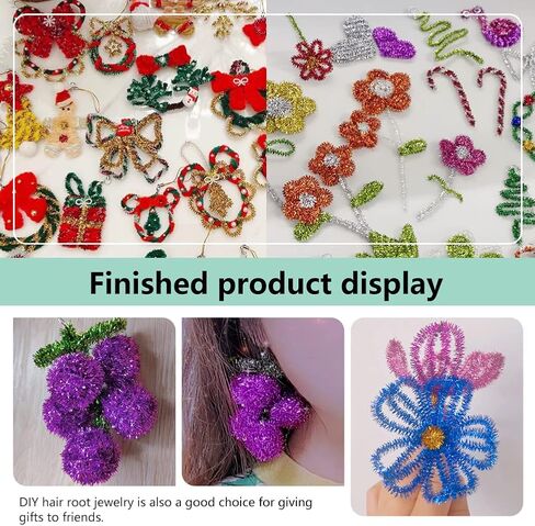 100Pieces Pipe Cleaners Chenille Stem, Glitter Gold Craft Pipe Cleaners,DIY Craft Fuzzy Sticks,Pipe Cleaners Bulk for Creative Handmade DIY Art Craft and Crafts Project Decoration Supplies in Kuwait