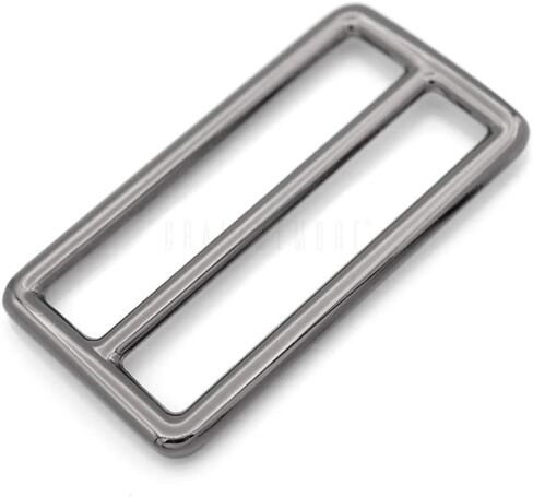 CRAFTMEMORE 2 Inch Metal Slide Buckle Bag Belt Strap Keeper Slider Triglide Adjuster Purse Making Accessories 4 pcs SCSL (2 Inches Slider, Silver) in Kuwait