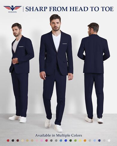 سترة كتان للرجال بزر واحد، سترة بدلة كاجوال بقصة ضيقة، معطف رياضي خفيف الوزن يوميًا in Kuwait