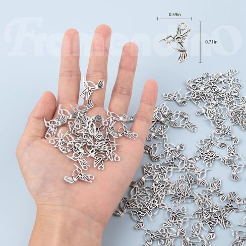 Framendino, Mini Hummingbird Charms Bird Pendant Beads for DIY Jewelry Making in Saudi Arabia