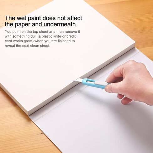 ArtBeek Watercolor Paper Block, Watercolor Block 100% Cotton 140g/300GSM (9X12 Cold Press) in Kuwait