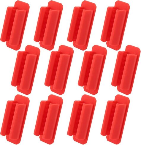 حامل القلم 12 مساءً سيليكون ، حامل قلم لاصق للمكتب أو أي سطح ، حامل علامة رصاص قلم رصاص ، مستلزمات للمعلمين للصفات الدراسية ومكتب المكتب (أحمر) in Kuwait