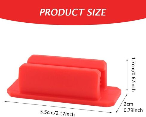 حامل القلم 12 مساءً سيليكون ، حامل قلم لاصق للمكتب أو أي سطح ، حامل علامة رصاص قلم رصاص ، مستلزمات للمعلمين للصفات الدراسية ومكتب المكتب (أحمر) in Kuwait