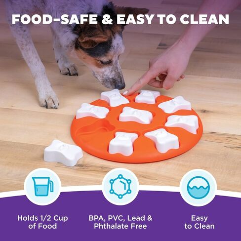 Hound Outward by Nina Ottosson Dog Smart Treat Trear Thickment Thickment ، المستوى الأول المبتدئين ، البرتقالي in Saudi Arabia