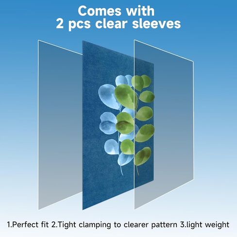 Novwang 80 pcs paper cyanotype paper ، stistivity sun in print paper kit with اثنين من الأكمام الواضحة المخصصة وقالب حزمة واحدة ، مشروع فنون وورق صنف من الشمس (5.8 × 4.1 بوصة) in Kuwait