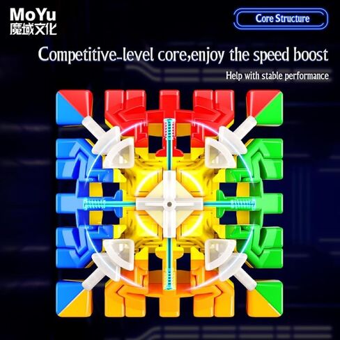 Bokefenuo Moyu Meilong Magnetic 7x7 V2 Speed Cube Stickerless 7M V2 63mm Puzzle 7x7x7 Cube 2023 New in Saudi Arabia