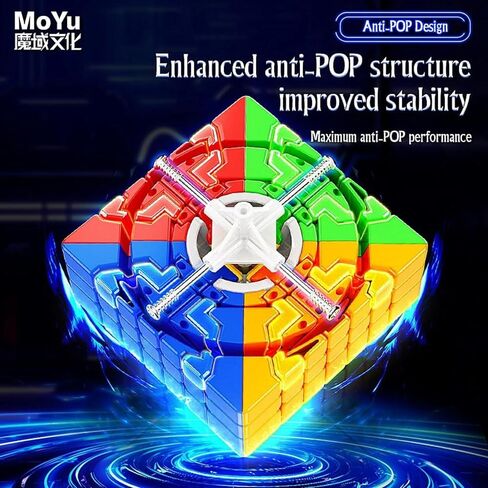 Bokefenuo Moyu Meilong Magnetic 7x7 V2 Speed Cube Stickerless 7M V2 63mm Puzzle 7x7x7 Cube 2023 New in Saudi Arabia