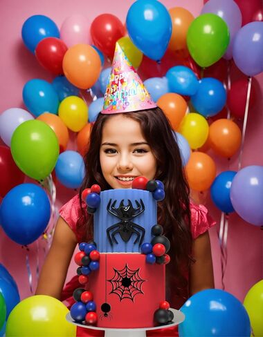 33 Pieces Ball Cake Topper Foam Balls Cupcake Topper Mini Balloon Cake Topper Red Blue White Cartoon Color Series Balls Cake Decorations for Birthday Wedding Anniversary Party Supplies (blue) in Saudi Arabia