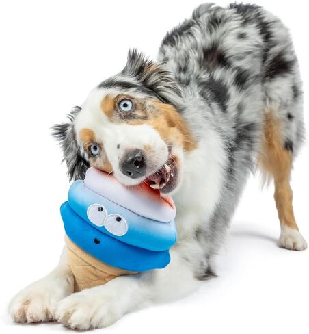 هوكسلي وكنت للكلاب | Fro-Yo Pawtriot Cone (صغير) | لعبة كلب مضحك | قوة أفخم لعبة الكلب مع Squeaker | هدية الكلب | متعة ، متينة | لعبة الكلب H & K speceaky in Saudi Arabia