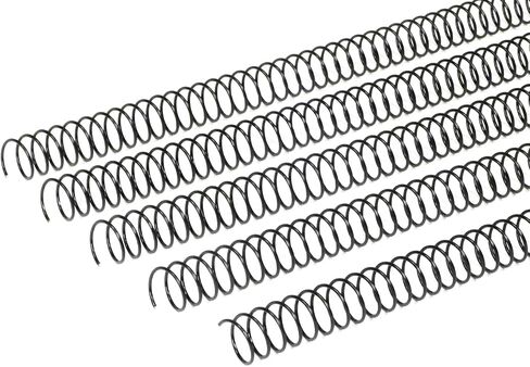 لفائف الأسلاك الحلزونية Rayson 14.3mm للربط ، 4: 1 الملعب ، 48 حلقة ، 9/16 "مشط لفائف المعادن ملزمة 115 ورقة ، اللون الأسود وحزمة 100 in Kuwait