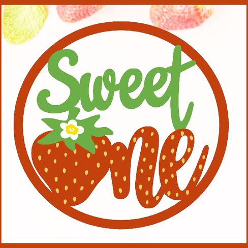 Strawberry Sweet One round Wooden Sign Strawberry Party Decoration First 1st Birthday Wooden Sign One Letter Hanging Sign Baby Shower for Girl Wall Decoration Birthday Party Supplies .RED in Saudi Arabia